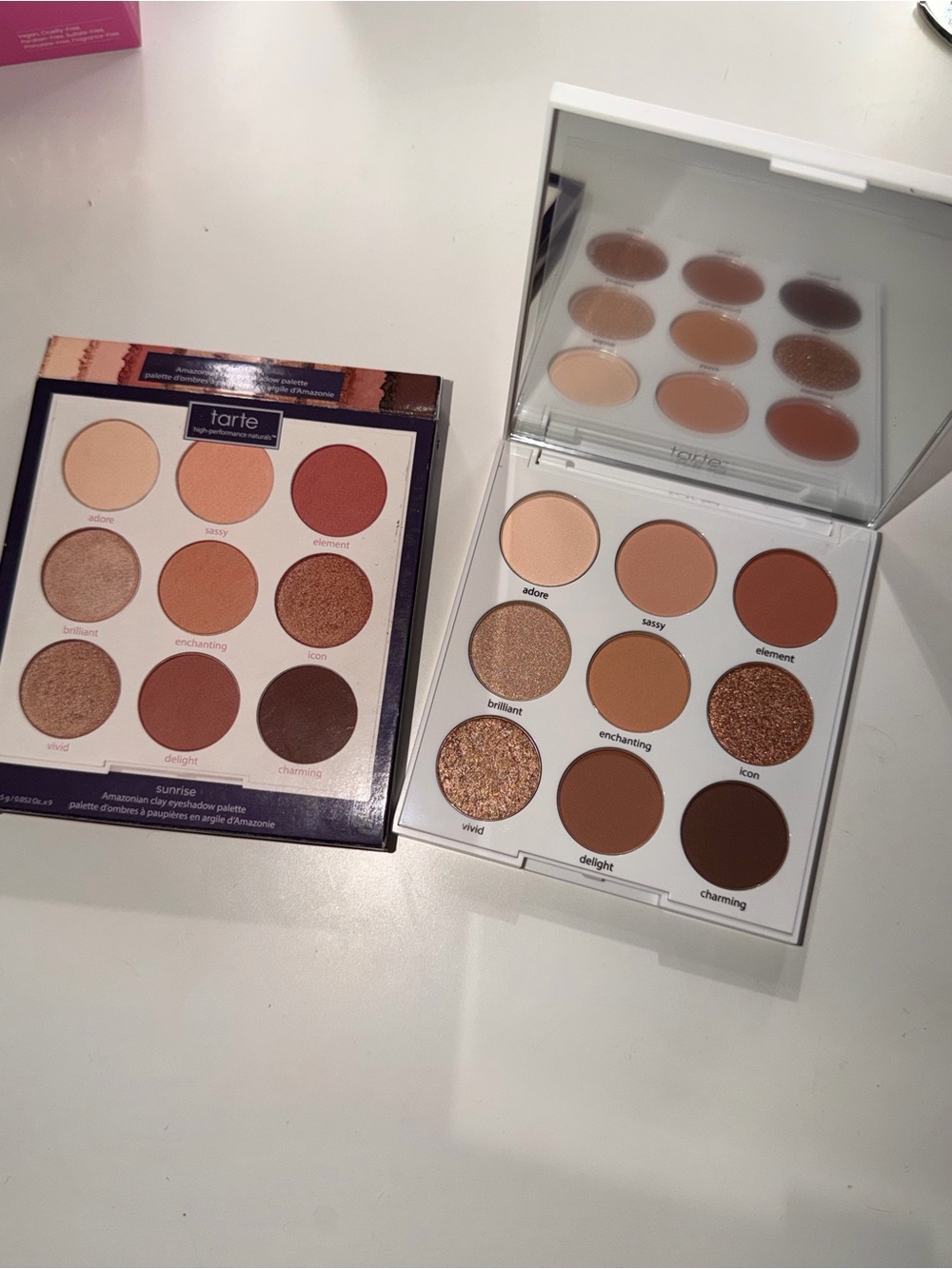tarte Sunrise Eyeshadow Palette — Neutral Warm Browns & Peach Tones